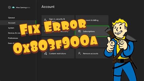 How To Fix Xbox Oneseries Xs Error Code 0x803f900a Areaviral