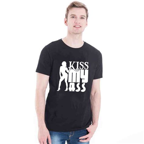 100 Cotton Custom South Park Kiss My Ass T Shirts Printing Men Short Sleeve Design Shirts Print