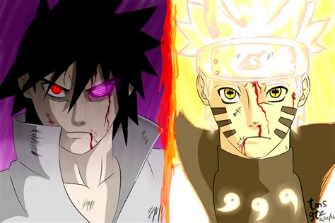 Sasuke Vs Naruto By Tmsgtz On Deviantart