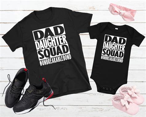 Daddy Daughter Matching Shirt Dad Daughter Squad Shirt Etsy