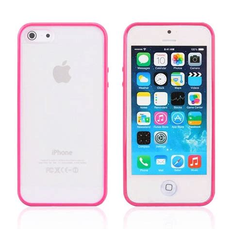 Iphone 5c Hot Pink Bumper Frosted Case