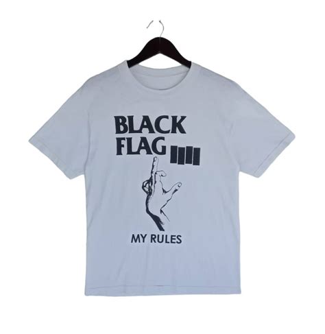 Vintage 💥black Flag My Rules Punk Rock Hardcore Punk Band Shirt Grailed