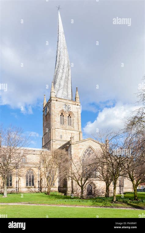 St Mary And All Saints Church With Its Twisted Spire Chesterfield