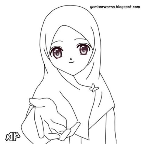 Gambar Mewarnai Anime Muslimah Di Tahun 2023