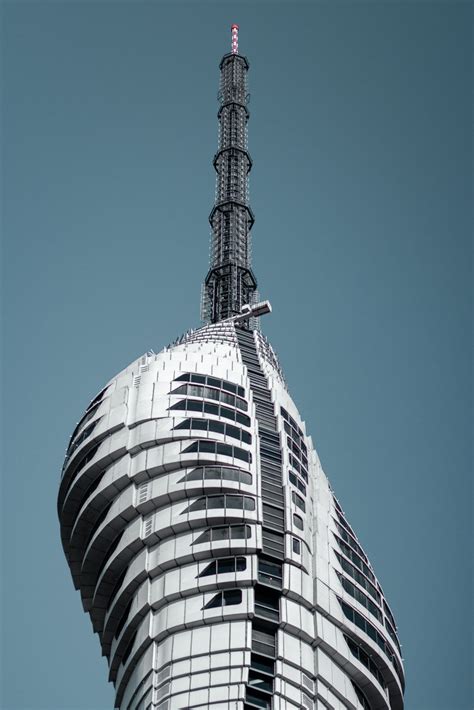 Gambar Membangun Pencakar Langit Bangunan Finial Blok Menara