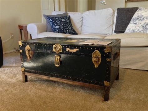 17 Old Trunks Turned Into Beautiful Vintage Table Antique Trunk Coffee