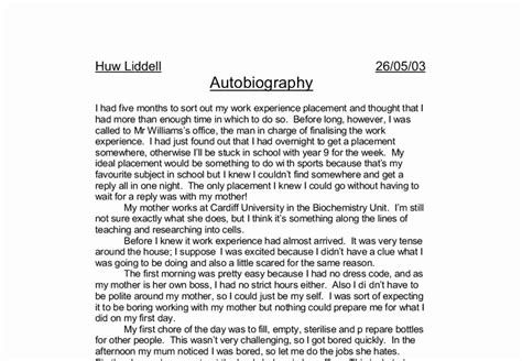 30 An Example Of An Autobiography Example Document Template