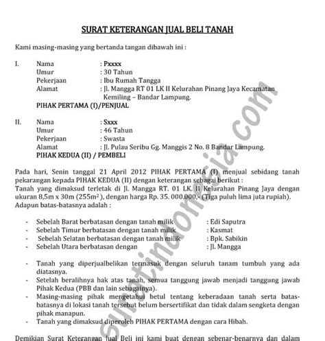 Karena tidak mungkin harga jual dari tanah akan untuk itu yuk langsung saja lihat contoh surat jual beli tanah yang sudah mimin rangkum dari berbagai sumber. Contoh Surat Kuasa Penandatanganan Akta Jual Beli Tanah