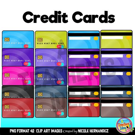 credit card clipart  commercial  etsy credit card design