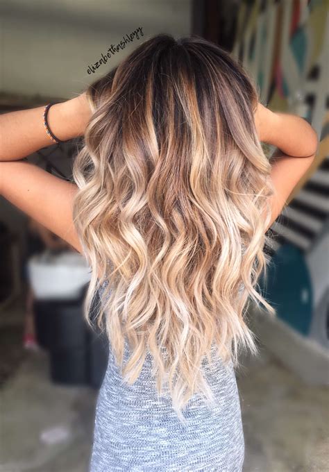 Balayage Ombre With Blonde Ombre Balayage Balayage Long Hair Styles