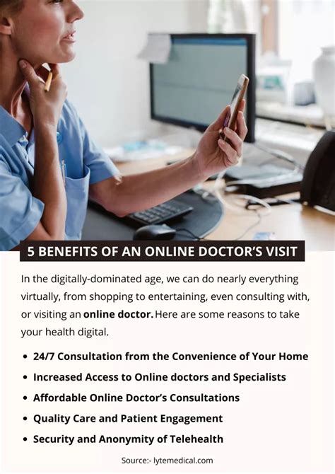 Ppt 5 Benefits Of An Online Doctors Visit Powerpoint Presentation