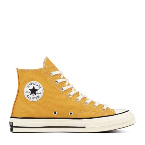 Shop The Original Converse High Top Sneakers 162054c Chuck Taylor Vintage 70 Hi Sunflowerblack