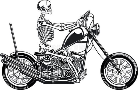 Skeleton Motorcyclist Stock Illustrations 291 Skeleton Motorcyclist