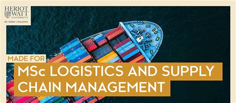 Msc Logistics And Supply Chain Management Dubai Uae Course