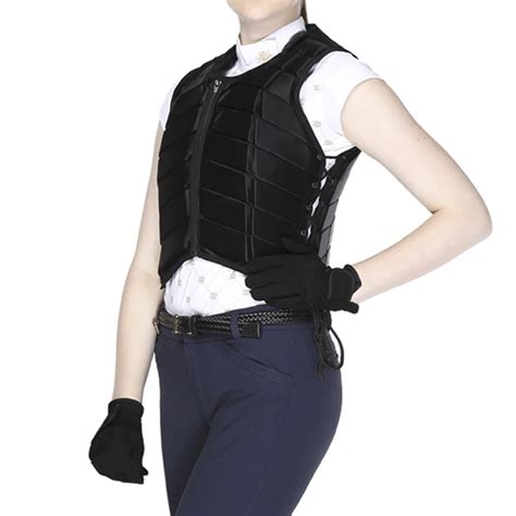 Black Adult Rider Safety Equestrain Horse Riding Vest Protective Body