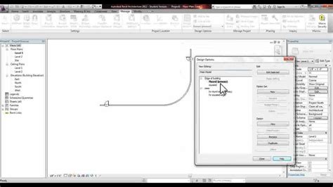 Revit Creating And Managing Design Options Youtube