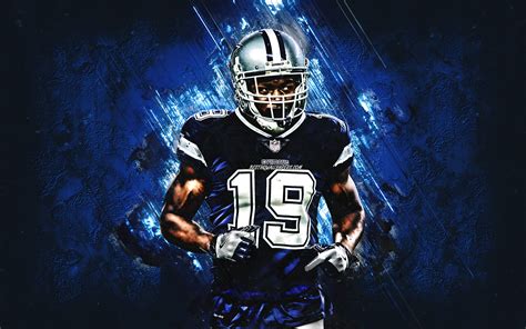 Follow the vibe and change your wallpaper every day! Download wallpapers Amari Cooper, American football player, Dallas Cowboys, NFL, creative blue ...