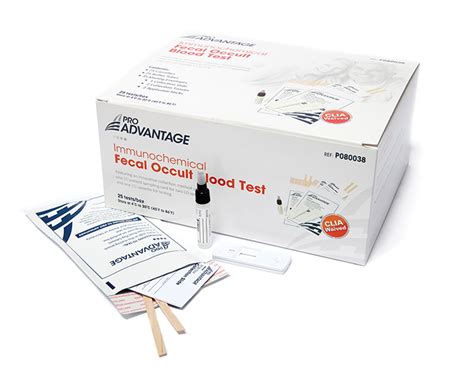 Pro Advantage Immunochemical Fecal Occult Blood Test Kit 25 Kits Per