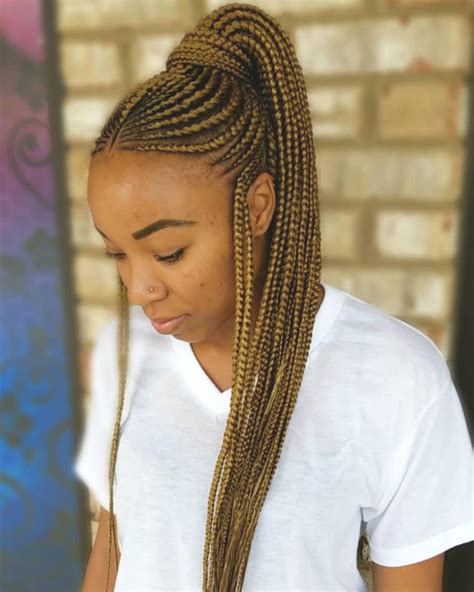 75 best half up half down hairstyles to try in 2021 if you are a woman getting ready to shine on that special day, you must have looked through some half up half down wedding hairstyles for brides. Ghana Braids Straight Up Braids Hairstyles Pictures Image ...