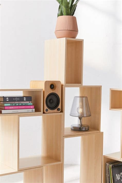 Use the stacked storage system as anything from bookshelves to side tables. Modular Stacking Storage System | Urban Outfitters