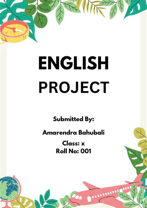 Share More Than English Project First Page Decoration Latest