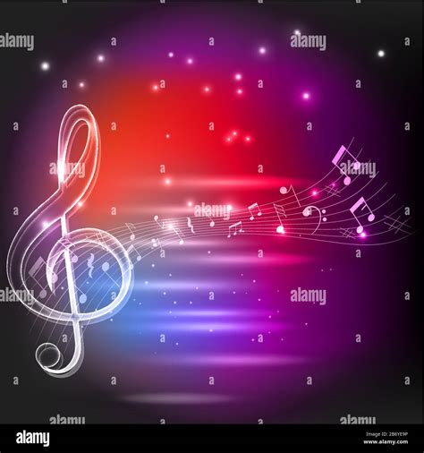 Abstract Music Notes Design For Music Background Use Vector