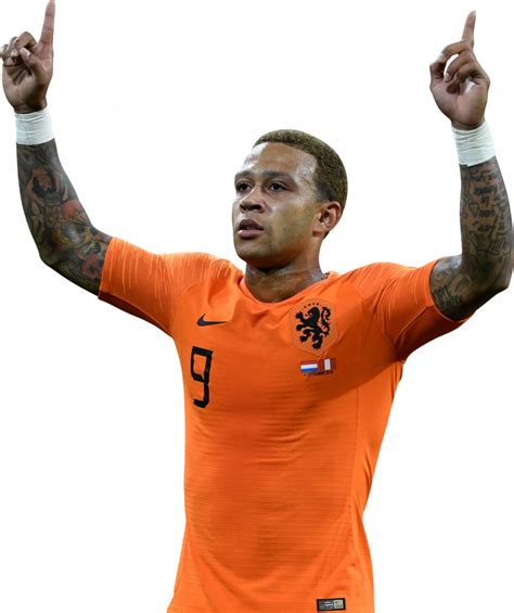 Memphis Depay football render - 49154 - FootyRenders