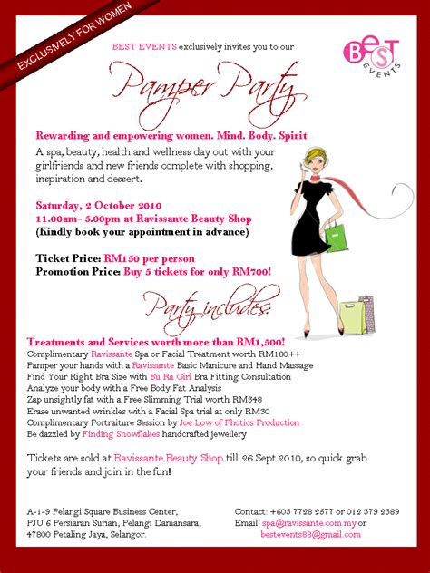 Pamper Party On Oct Best Events Blog