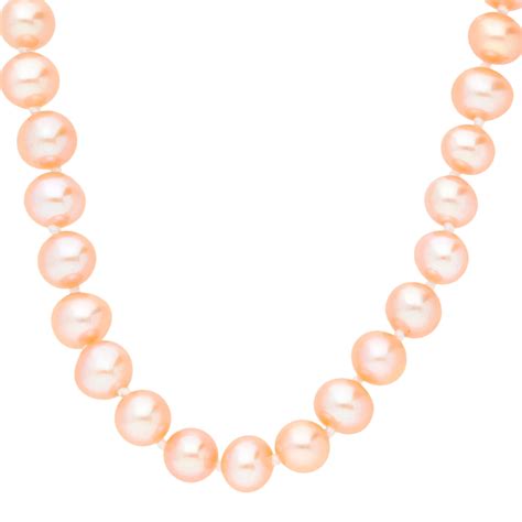 Freshwater Peach Pearl Necklace Buy Online Free And Fast Uk Insured