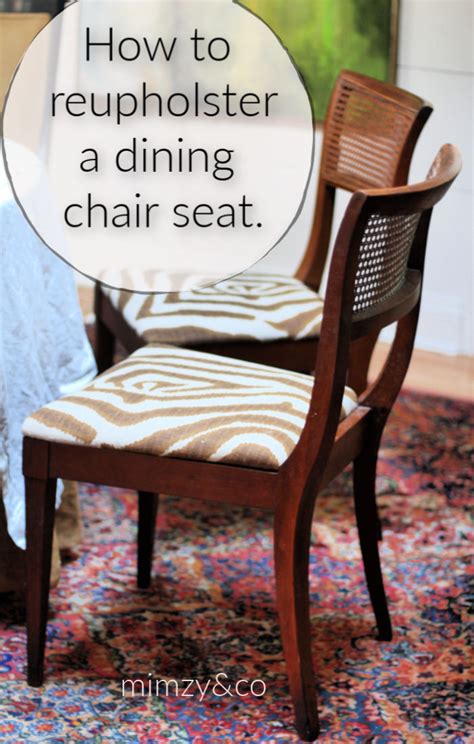 Reupholstering a chair is not that difficult when you are equipped with knowledge! How to reupholster a dining chair seat. • mimzy & company