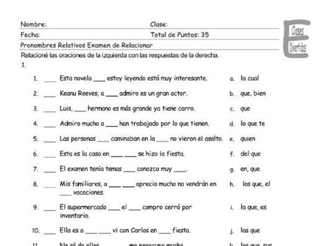 We did not find results for: Relative Pronouns Spanish Matching Exam | Teaching Resources