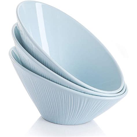 Rosecliff Heights Ceramic Salad Bowls 26 Oz Angled Serving Bowl Set
