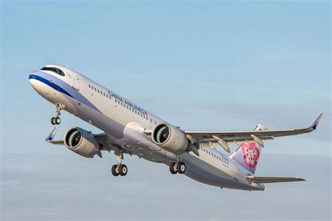 China Airlines Airbus A321neo Conducts Maiden Flight Between Taiwan