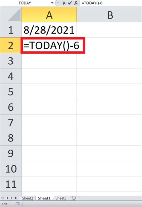 How To Use Today Function In Excel Tae