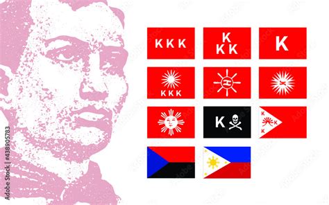 Andres Bonifacio Day Kkk Philippine Flag Vector Assets Stock Vector