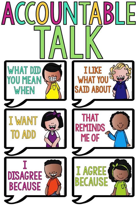 Teach Your Students How To Have Accountable Talk Using These Sentence