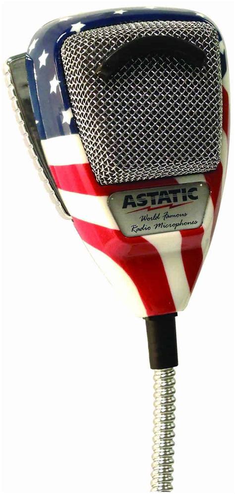 636l Flag Astatic 4 Pin Microphone Stars And Stripes