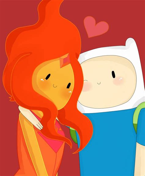 Finn And Flame Princess By Lucy Tan On Deviantart Flame Princess And Finn Adventure Time Flame