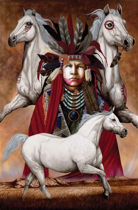 Visions Of White Horse Spirit Native American Horses American