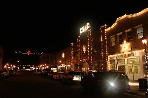 Downtown Minden Christmas Lights Around Carson