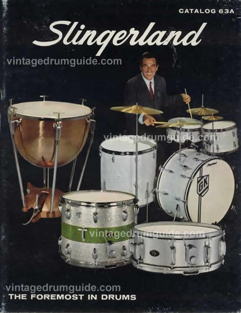 1963 Slingerland Drum Catalogue Jeremy Gelbwaks Hand Drums Vintage