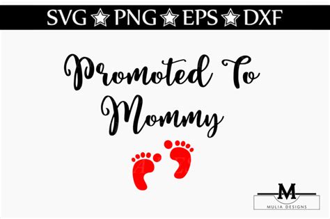 Promoted To Mommy SVG By Mulia Designs | TheHungryJPEG.com