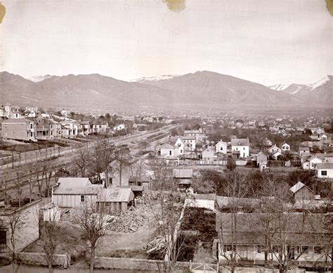 Salt Lake City Around 1885 Street Is South Temple Provided By Richard