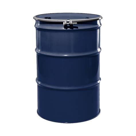 55 Gallon Valvoline Blue Steel Drum Reconditioned Un Rated Lined