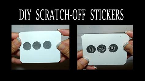 Tape the back of your cards to the work surface. Scratch Off - Scratch Off Cards - Scratch Off Stickers ...