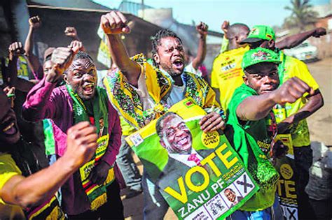 Zimbabwes Mnangagwa Wins 1st Post Mugabe Poll The Tribune India