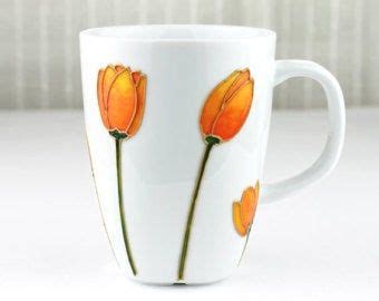 Wild Flower Coffee Mugs Hand Painted Mugs With Wild Flowers Etsy In