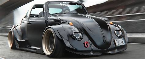 Ultra Widebody Rwb Volkswagen Beetle Targa Is A Menacingly Enticing