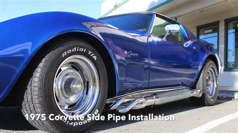 1975 Corvette Side Pipes Youtube