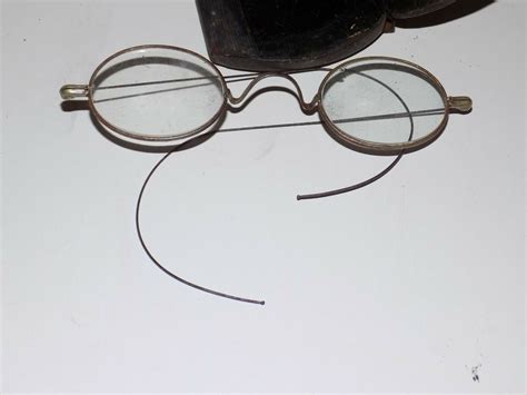 Vintage Wire Frame Eyeglasses Glasses With Hard Case Etsy